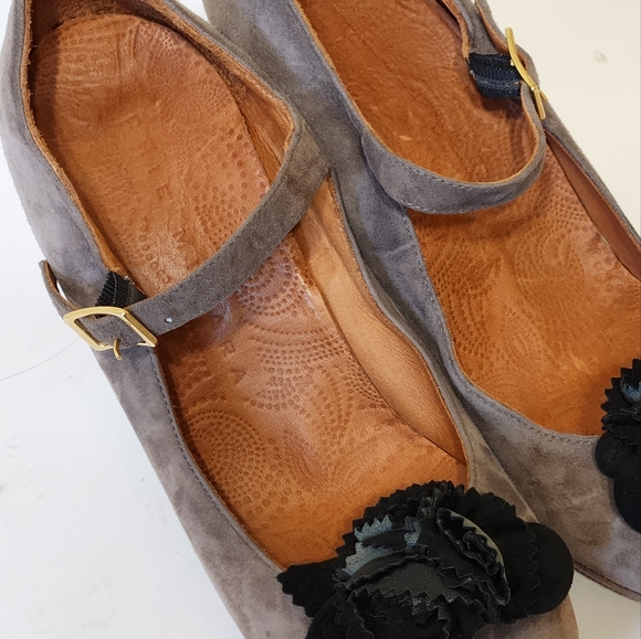 ANTHROPOLOGIE CHIE MIHARA SUEDE MARY JANE HEELS 8.5 - Picture 10 of 10